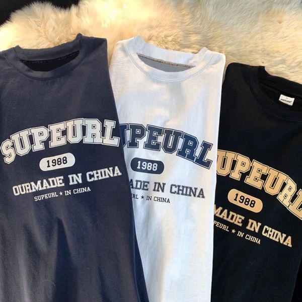 women's t-shirt man vintage oversized short sleeve shirt women summer hip hop t-shirt streetwear lady harajuku clothes loose tee letter, White
women's t-shirt man vintage oversized short sleeve shirt women summer hip hop t-shirt streetwear lady harajuku clothes loose tee letter, White