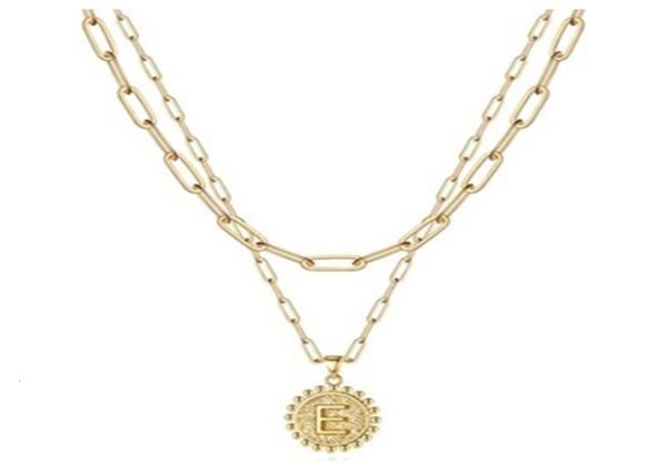 pendant exquisite simple paper clip chain necklace personalized coin 26 letter layered stainless steel necklace4810393, Silver
pendant exquisite simple paper clip chain necklace personalized coin 26 letter layered stainless steel necklace4810393, Silver
