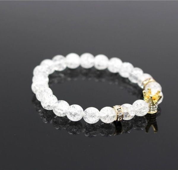 micro pave white cz gold color king crown charm bracelet men dull polish white popcorn stone bead bracelet jewelry for women8757454, Black
micro pave white cz gold color king crown charm bracelet men dull polish white popcorn stone bead bracelet jewelry for women8757454, Black