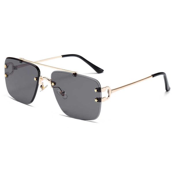 sunglasses metal double beam frameless pentagram square sunglasses for men and women, White;black
sunglasses metal double beam frameless pentagram square sunglasses for men and women, White;black