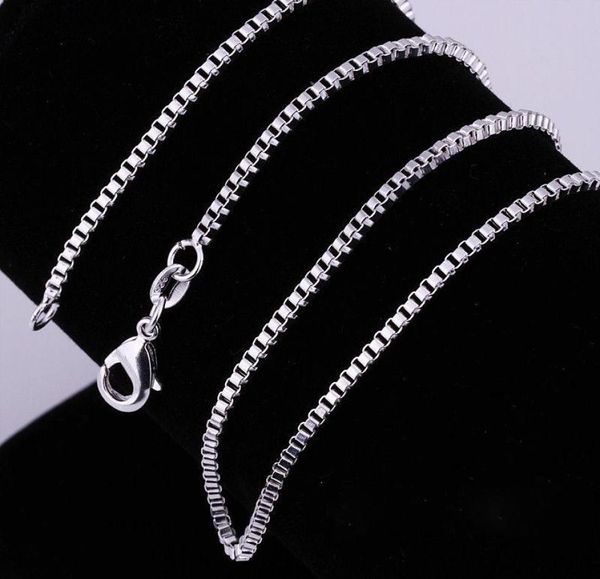 20pcslot 925 necklace 2mm box link chains jewelry 16quot18quot20quot22quot24quot26quot28quot30quot1418289, Silver
20pcslot 925 necklace 2mm box link chains jewelry 16quot18quot20quot22quot24quot26quot28quot30quot1418289, Silver