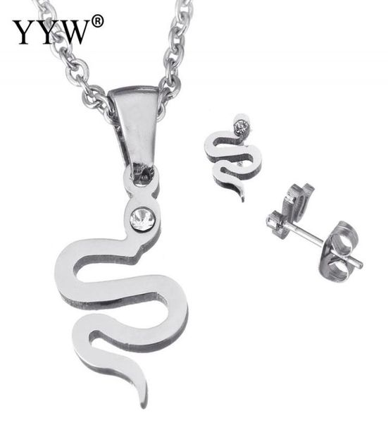 fashion stainless steel jewelry sets earring amp necklace snake oval chain amp with rhinestone original color sold by set6810413, Silver
fashion stainless steel jewelry sets earring amp necklace snake oval chain amp with rhinestone original color sold by set6810413, Silver