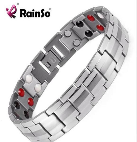 rainso fashion jewelry healing fir magnetic titanium bio energy bracelet for men blood pressure accessory silver bracelets4059774, Golden;silver
rainso fashion jewelry healing fir magnetic titanium bio energy bracelet for men blood pressure accessory silver bracelets4059774, Golden;silver