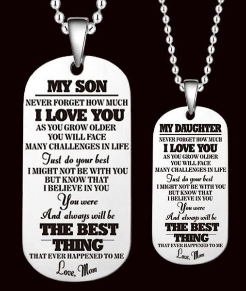 npkds to my son unique designer mens military army style stainless steel dog tags chain mens pendant necklace accessories3214266, Silver
npkds to my son unique designer mens military army style stainless steel dog tags chain mens pendant necklace accessories3214266, Silver