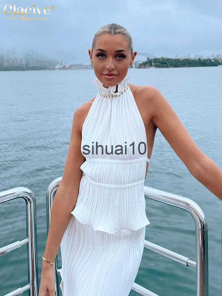 women's t-shirt clacive backless tank women summer bodycon sleeveless ladies camisole fashion white pleated vest female clothing 2022 j
women's t-shirt clacive backless tank women summer bodycon sleeveless ladies camisole fashion white pleated vest female clothing 2022 j