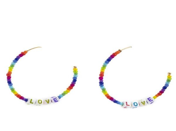 bohemian rainbow color beads stud earrings cshaped love letter ear drop european women acrylic rice beaded alloy dangle earring j9150826, Golden;silver
bohemian rainbow color beads stud earrings cshaped love letter ear drop european women acrylic rice beaded alloy dangle earring j9150826, Golden;silver
