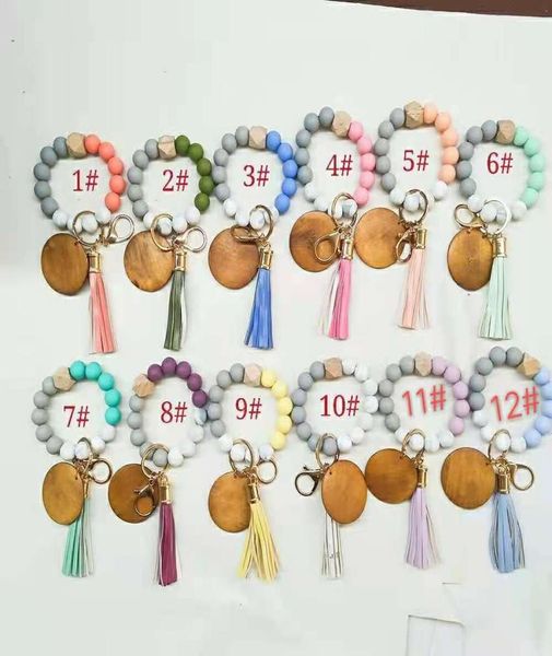 foreign trade food grade silicone beads wrist keychain pu leather tassel key ring female multicolor optional8427088, Silver
foreign trade food grade silicone beads wrist keychain pu leather tassel key ring female multicolor optional8427088, Silver
