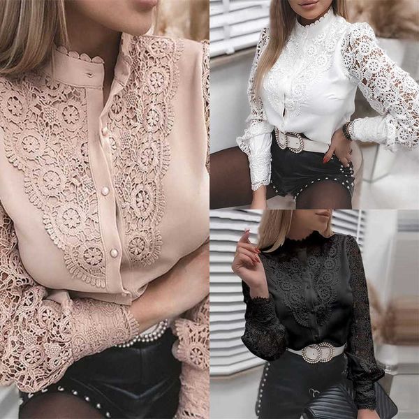 2023 new womens designer blouses shirt spring and autumn fashion lace shirts blouse long sleeve v-neck hollowed out t-shirt, White
2023 new womens designer blouses shirt spring and autumn fashion lace shirts blouse long sleeve v-neck hollowed out t-shirt, White