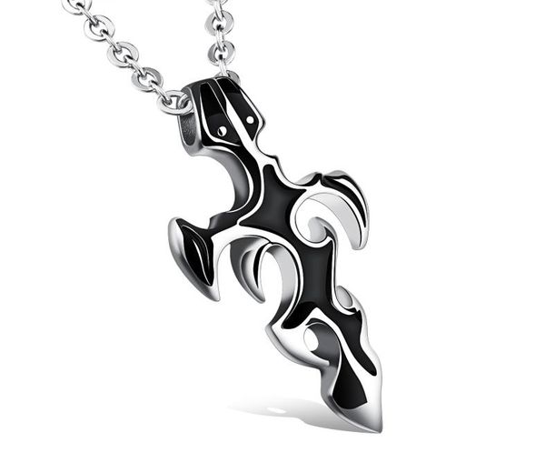 chinese style sword symbol pendant necklace for men cross jewelry titanium steel necklace cowboy anti allergy boyfriend gift3813395, Silver
chinese style sword symbol pendant necklace for men cross jewelry titanium steel necklace cowboy anti allergy boyfriend gift3813395, Silver