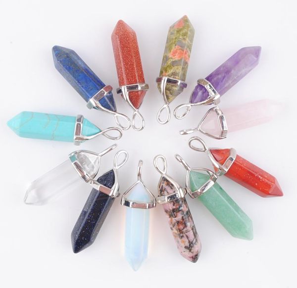 bulk charms natural gemstone pendants bullet hexagonal point pendulum column reiki healing chakra aventurine rose quartz golden sa6150189, Silver
bulk charms natural gemstone pendants bullet hexagonal point pendulum column reiki healing chakra aventurine rose quartz golden sa6150189, Silver