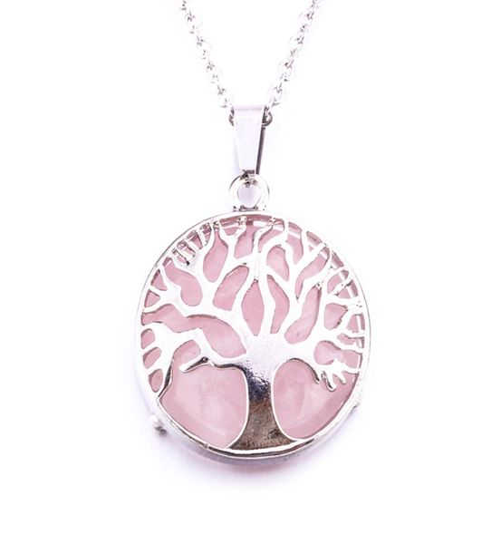 natural round gem stone tree of life necklaces pendants pink quartz white crystal lapis lazuli tiger eye opal neklace8102419, Silver
natural round gem stone tree of life necklaces pendants pink quartz white crystal lapis lazuli tiger eye opal neklace8102419, Silver