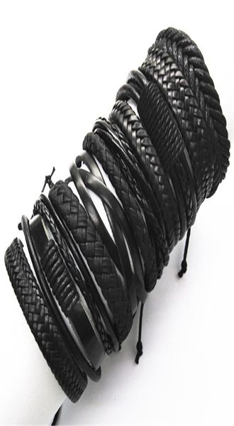 10pcsset black wrap woven new fashion handmade men bracelets male women leather bracelet men bangle whole jewelry gift7550231, Golden;silver
10pcsset black wrap woven new fashion handmade men bracelets male women leather bracelet men bangle whole jewelry gift7550231, Golden;silver