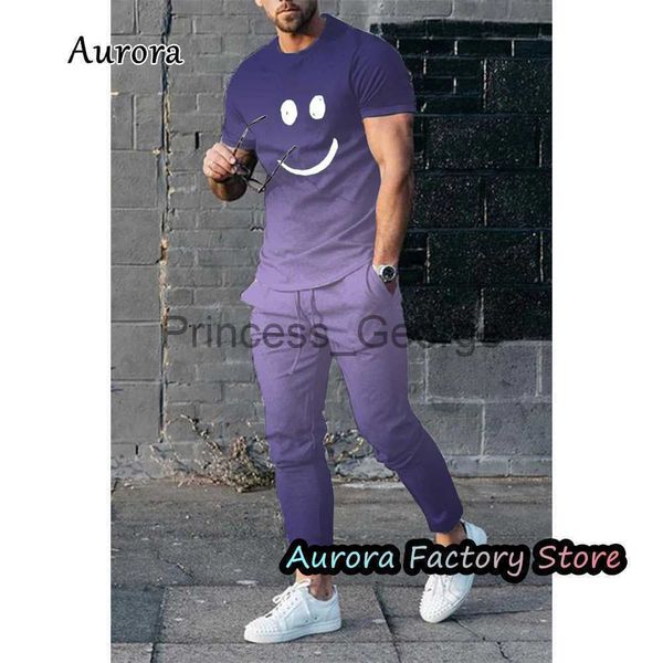 men's tracksuits summer men's noble purple tracksuit lovely smile tshirt trousers set gradient color jogging suit casual outfit ma, Gray
men's tracksuits summer men's noble purple tracksuit lovely smile tshirt trousers set gradient color jogging suit casual outfit ma, Gray