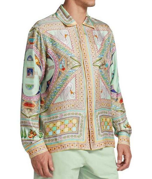 casablanca 2023ss men designer shirts silk casual button-front shirt hawaii beach shirt fashion casablanc polos, White;black
casablanca 2023ss men designer shirts silk casual button-front shirt hawaii beach shirt fashion casablanc polos, White;black