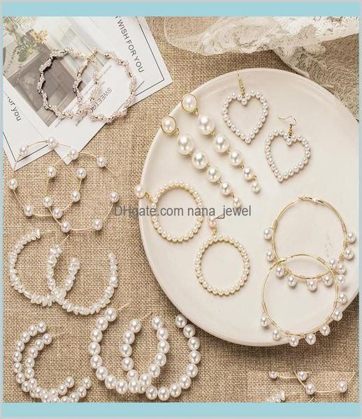 hie womens pearl hoop earrings for women heart long circle earring fashion jewelry geometric kolczyki earing drop delivery 2021 wi3851367, Golden;silver
hie womens pearl hoop earrings for women heart long circle earring fashion jewelry geometric kolczyki earing drop delivery 2021 wi3851367, Golden;silver