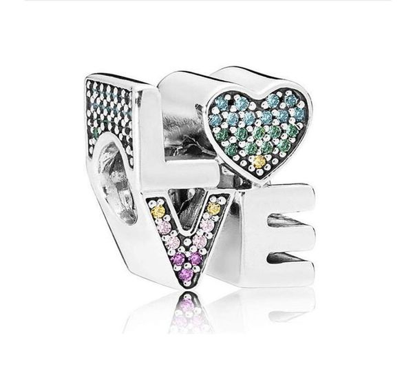 rainbow pave love silver charm in 925 stelring silver bead charm fit pandora bracelets for women jewelry making4048627, Black
rainbow pave love silver charm in 925 stelring silver bead charm fit pandora bracelets for women jewelry making4048627, Black