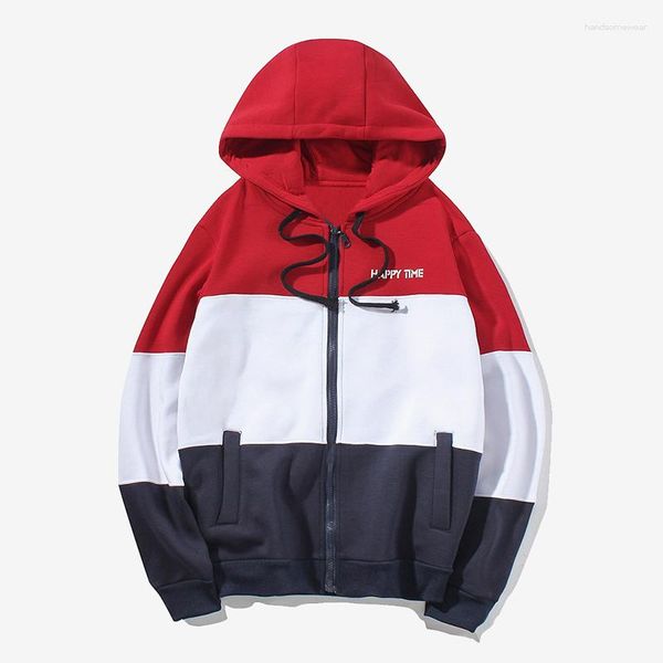 men's hoodies fashion hooded sweatshirts spring patchwork zipper coats casual sportswear streetwear cardigan male, Black
men's hoodies fashion hooded sweatshirts spring patchwork zipper coats casual sportswear streetwear cardigan male, Black