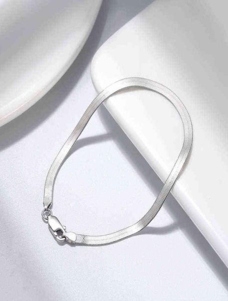 ins style 925 sterling silver bracelet 4mm20cm blade bone for men & women jewelry gifts4250602, Black
ins style 925 sterling silver bracelet 4mm20cm blade bone for men & women jewelry gifts4250602, Black