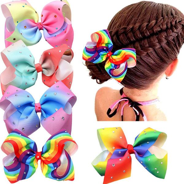 6inch children's hair clip accessories - rainbow bow hairpin - gradient rhinestone headwear - variety of styles available
6inch children's hair clip accessories - rainbow bow hairpin - gradient rhinestone headwear - variety of styles available