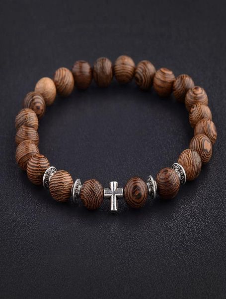 men natural wood beads cross bracelets prayer bead bracelet women wooden jewelry 20208302722, Black
men natural wood beads cross bracelets prayer bead bracelet women wooden jewelry 20208302722, Black