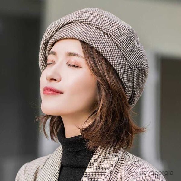 caps plaid vintage octagonal casual autumn girl cap women wool for elegant lady winter female cotton hats womens hats r230627, Blue;gray
caps plaid vintage octagonal casual autumn girl cap women wool for elegant lady winter female cotton hats womens hats r230627, Blue;gray