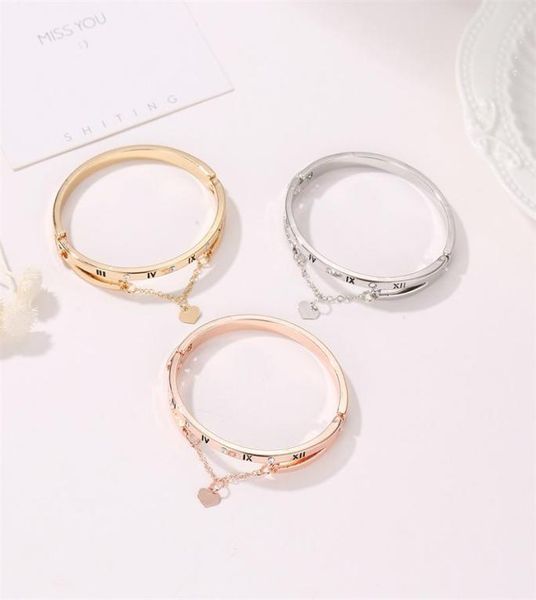 rose gold stainless steel bracelets bangles female heart forever love charm bracelet for woman couple gift bijoux femme jewelry ba6422701, Golden;silver
rose gold stainless steel bracelets bangles female heart forever love charm bracelet for woman couple gift bijoux femme jewelry ba6422701, Golden;silver