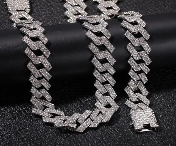 color 20mm prong cuban link chains necklace fashion hiphop jewelry 3 row rhinestones iced out necklaces for men6042772, Silver
color 20mm prong cuban link chains necklace fashion hiphop jewelry 3 row rhinestones iced out necklaces for men6042772, Silver