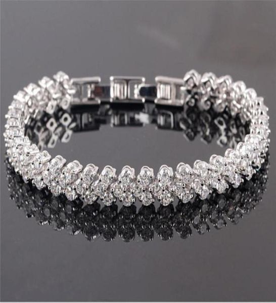 luxury shining crystal bracelets chains genuine 925 sterling silver charms bracelet diamond roman tennis jewelry1038982, Black
luxury shining crystal bracelets chains genuine 925 sterling silver charms bracelet diamond roman tennis jewelry1038982, Black
