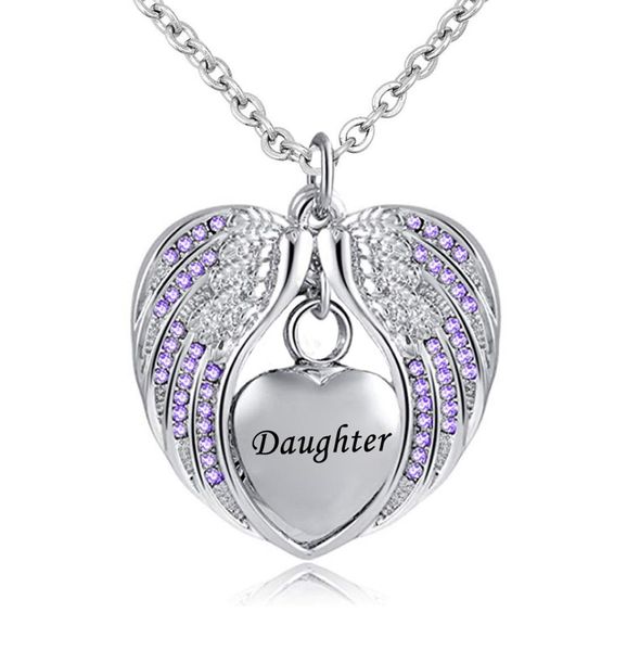 birthstone charm pendant memorial urn necklace stainless steel waterproof angel wing keepsake cremation jewelry for daughter2243999, Silver
birthstone charm pendant memorial urn necklace stainless steel waterproof angel wing keepsake cremation jewelry for daughter2243999, Silver