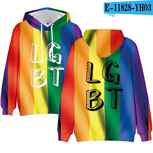 oversized lgbt flag hoodies sweatshirt lesbian gay pride colorful rainbow clothes gay home decor hip hop hooded print, Black
oversized lgbt flag hoodies sweatshirt lesbian gay pride colorful rainbow clothes gay home decor hip hop hooded print, Black