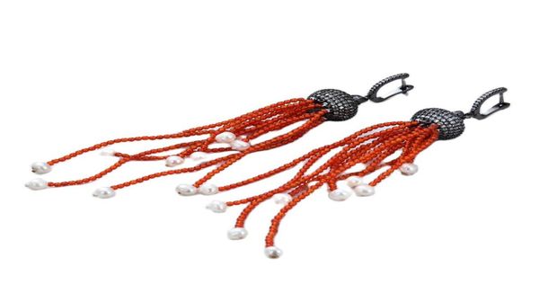 guaiguai jewelry white pearl orange jades gems stone earrings cz leverback handmade for women real gems stone lady fashion jewellr4833419, Silver
guaiguai jewelry white pearl orange jades gems stone earrings cz leverback handmade for women real gems stone lady fashion jewellr4833419, Silver