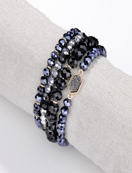 4 pieces set faceted glass beads elastic bracelet beads stacked set druzy oval quartz resin bracelets for women handmade beaded 7240009, Golden;silver
4 pieces set faceted glass beads elastic bracelet beads stacked set druzy oval quartz resin bracelets for women handmade beaded 7240009, Golden;silver