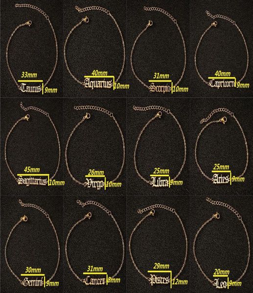 new stainless steel elegant star zodiac sign 12 constellations bracelet old english letter pendants chain bracelet jewelry birthda9979477, Black
new stainless steel elegant star zodiac sign 12 constellations bracelet old english letter pendants chain bracelet jewelry birthda9979477, Black