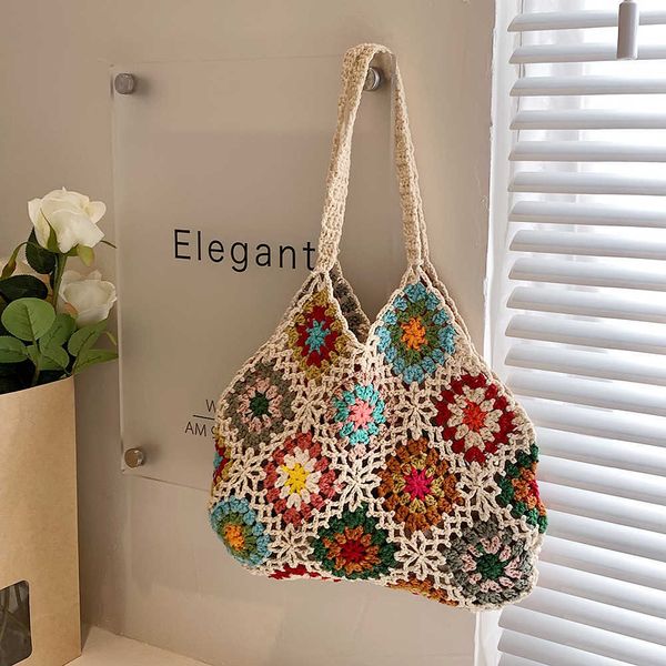 shoulder bags women tote bag floral crochet large capacity knitted trendy handmade cut-out boho vintage multicolor hollow out handbag
shoulder bags women tote bag floral crochet large capacity knitted trendy handmade cut-out boho vintage multicolor hollow out handbag