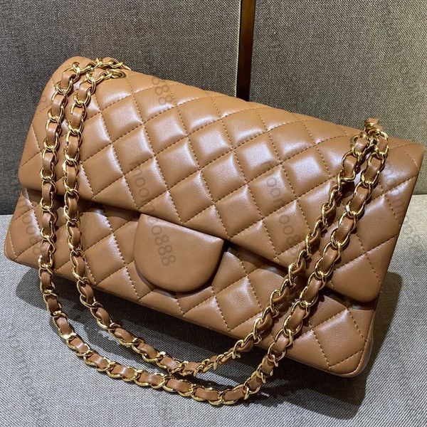 10a mirror quality designers classic flap quilted bag medium 25cm womens lambskin caviar luxury handbag real leather caramel purse shoulder
10a mirror quality designers classic flap quilted bag medium 25cm womens lambskin caviar luxury handbag real leather caramel purse shoulder