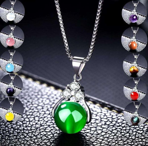 fashion natural stone pendant necklace 11 colors mixed round gemstone necklace jewelry love wish style for women7930529, Silver
fashion natural stone pendant necklace 11 colors mixed round gemstone necklace jewelry love wish style for women7930529, Silver