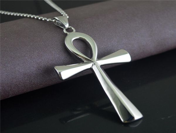 new foreign trade fashion accessories simple glossy ancient egypt cross titanium steel pendant necklace hanging ornaments stn8315907974, Silver
new foreign trade fashion accessories simple glossy ancient egypt cross titanium steel pendant necklace hanging ornaments stn8315907974, Silver