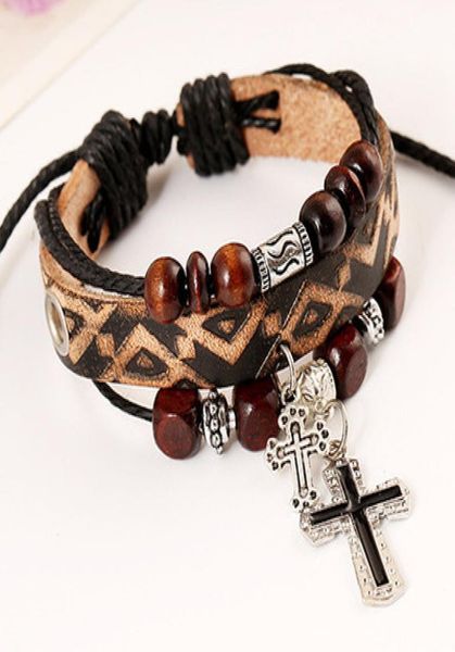 cross charm bracelet bead multilayer leather bracelets bangle for men women alloy jewelry 8colors dhl christmas gift7929321, Golden;silver
cross charm bracelet bead multilayer leather bracelets bangle for men women alloy jewelry 8colors dhl christmas gift7929321, Golden;silver