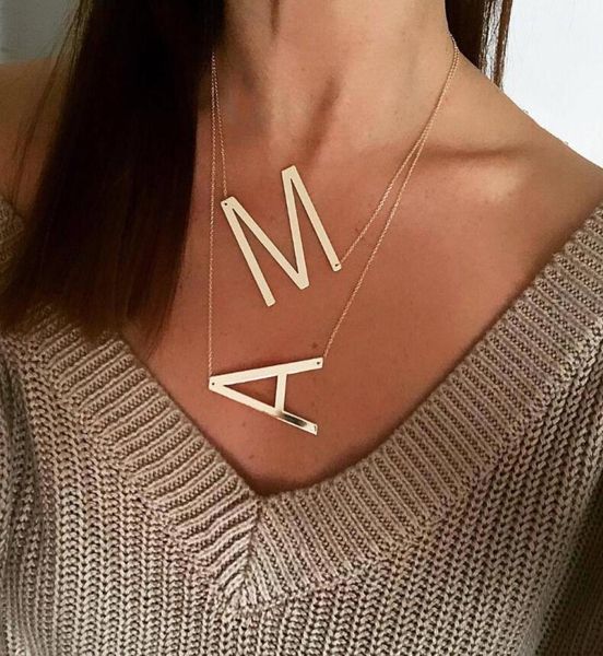 large az gold initial necklaces stainless steel big letter pendant necklace monogram gifts jewelry7633374, Silver
large az gold initial necklaces stainless steel big letter pendant necklace monogram gifts jewelry7633374, Silver