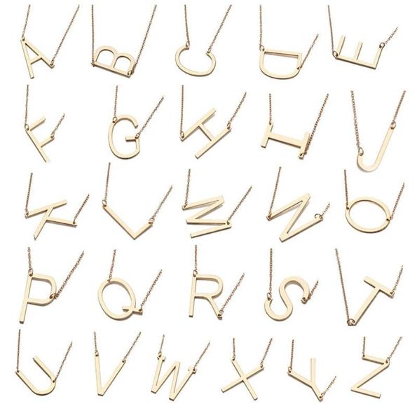 vintage gold color 26 initial letter choker necklace for women personalized az pendant necklace summer jewelry4012539, Silver
vintage gold color 26 initial letter choker necklace for women personalized az pendant necklace summer jewelry4012539, Silver