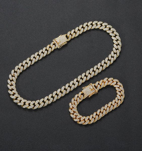 european american 12mm hiphop full diamond cuban chains necklace bracelets set men039s rap rope choker alloy bracelet jewelry 4683610, Silver
european american 12mm hiphop full diamond cuban chains necklace bracelets set men039s rap rope choker alloy bracelet jewelry 4683610, Silver