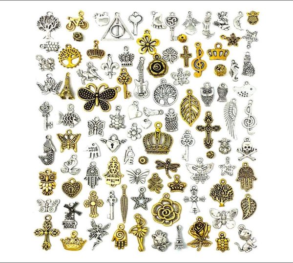 100pcs whole bulk lots jewelry making charms mixed antique silvergolden alloy charms pendants diy for necklace bracelet jewel8053466, Bronze;silver
100pcs whole bulk lots jewelry making charms mixed antique silvergolden alloy charms pendants diy for necklace bracelet jewel8053466, Bronze;silver