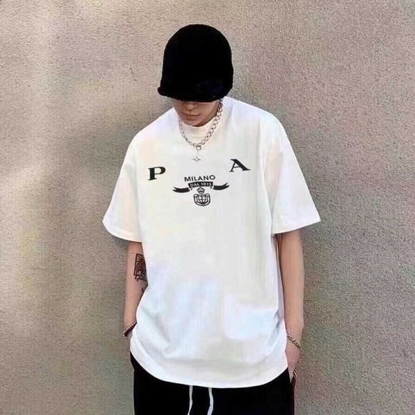 luxury mens t shirt summer crewneck shirt designer t shirt men women letter print graphic tee cotton short sleeve loose oversized t-shirt as, White;black
luxury mens t shirt summer crewneck shirt designer t shirt men women letter print graphic tee cotton short sleeve loose oversized t-shirt as, White;black