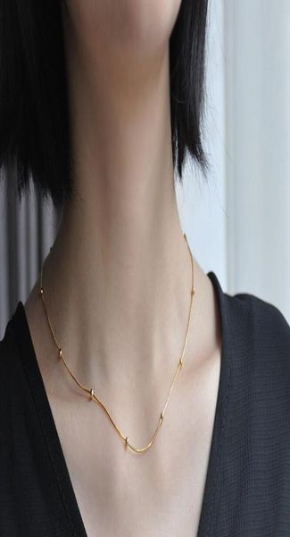 1 pc small beads woman luxury jewelry titanium steel 18 k rose gold necklace6702660, Silver
1 pc small beads woman luxury jewelry titanium steel 18 k rose gold necklace6702660, Silver