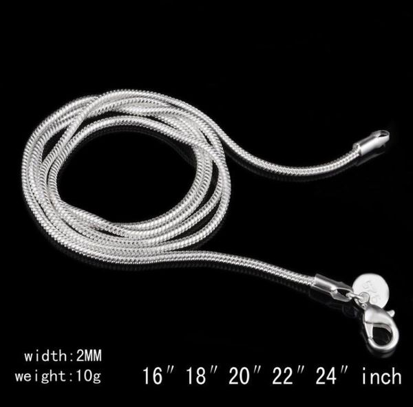 2mm 925 sterling silver chains lobster clasps necklaces for women men jewelry size 16 18 20 22 24 inches2026404, Golden;silver
2mm 925 sterling silver chains lobster clasps necklaces for women men jewelry size 16 18 20 22 24 inches2026404, Golden;silver