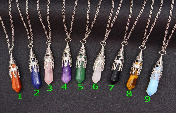 natural stone bullet pendant necklace hexagonal prism necklaces gemstone rock natural crystal quartz healing point necklaces3923841, Silver
natural stone bullet pendant necklace hexagonal prism necklaces gemstone rock natural crystal quartz healing point necklaces3923841, Silver