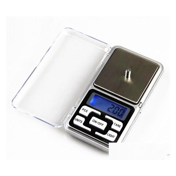 Image of Weighing Scales Mini Electronic Pocket Scale 200G 0.01G Jewelry Diamond Nce Lcd Display With Retail Package Drop Delivery Office Sch Dhzmj