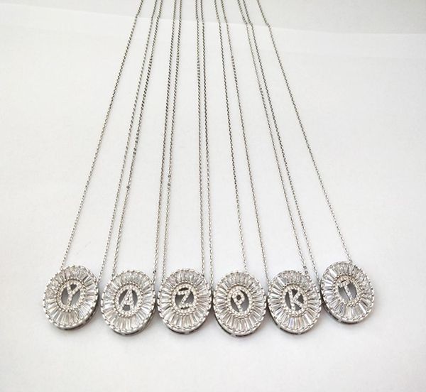 new design jewelry silver color micro pave cubic zircon cz crystal alphabet letter pendants necklace nk4304202218
new design jewelry silver color micro pave cubic zircon cz crystal alphabet letter pendants necklace nk4304202218
