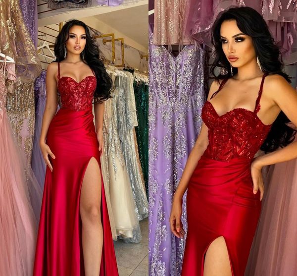 red plus size mermaid prom dresses for black women pleats sequined draped high side split backless formal wear birthday pageant second recep
red plus size mermaid prom dresses for black women pleats sequined draped high side split backless formal wear birthday pageant second recep