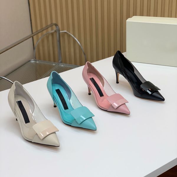 simple fashion high heels leather transparent stitching single shoes classic fashion comfortable shoes design platform designer factory shoe, Black
simple fashion high heels leather transparent stitching single shoes classic fashion comfortable shoes design platform designer factory shoe, Black
